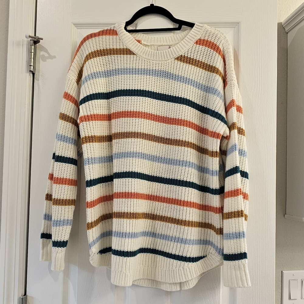 Striped Crochet Sweater